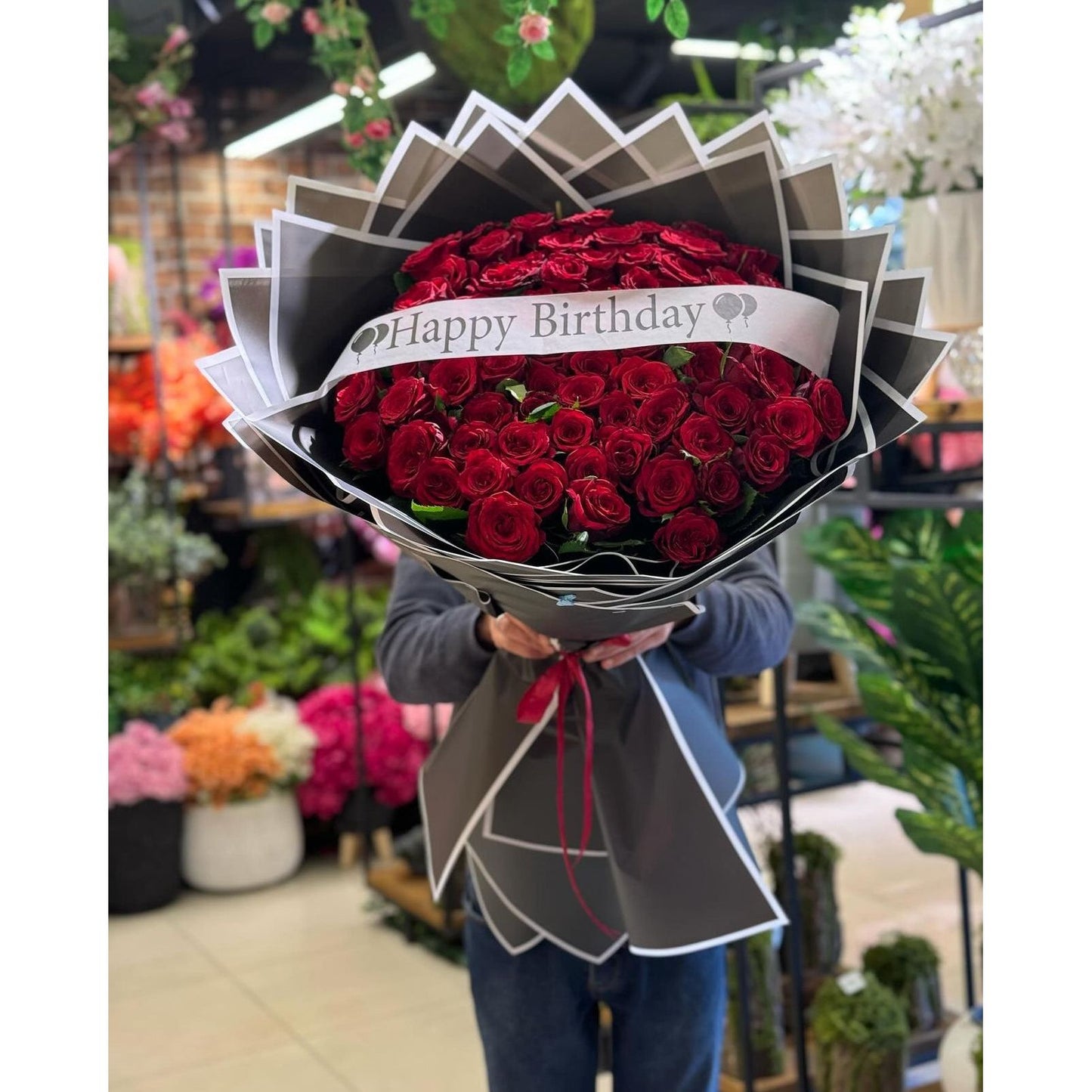 Red roses bouquet