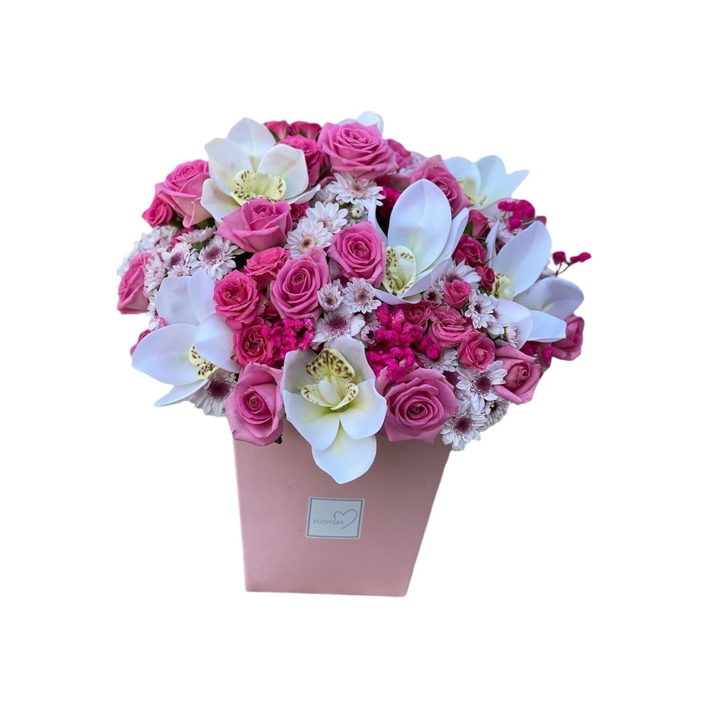 Pink and white flower bouquet