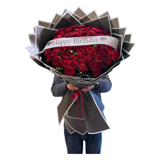 Red roses bouquet