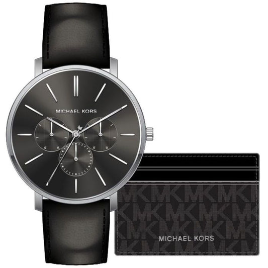 Michael Kors Mk8833 Men’s Watch 42mm Black Gift Set by Abu Shakra