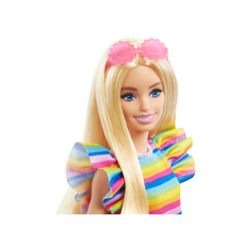 Barbie | Barbie Fashionista Blonde with Braces and Rainbow Dress*