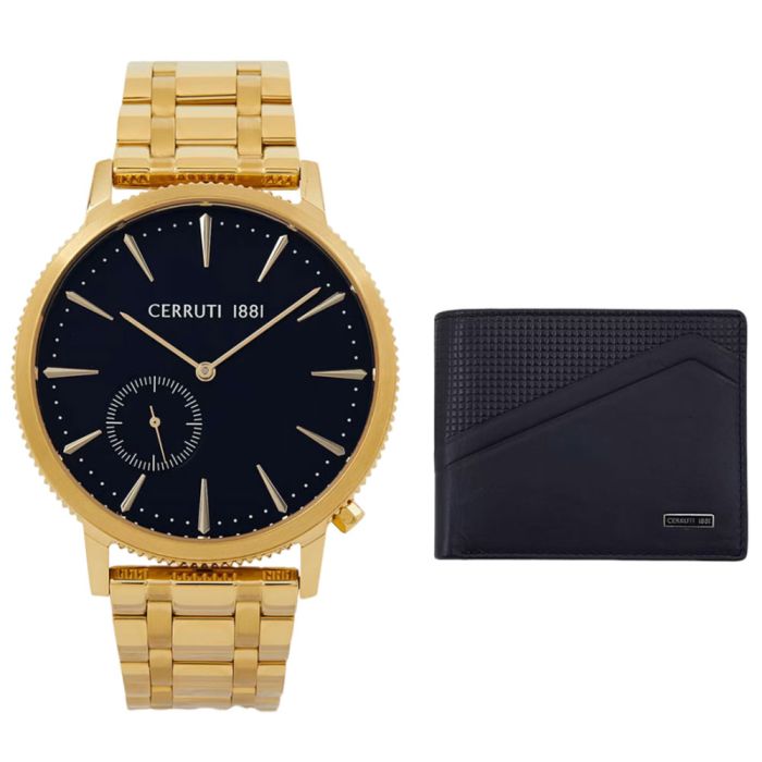 Cerruti 1881 CIWGG2111508-WWL Men’s Watch 43mm Gold Set By Abu Shakra