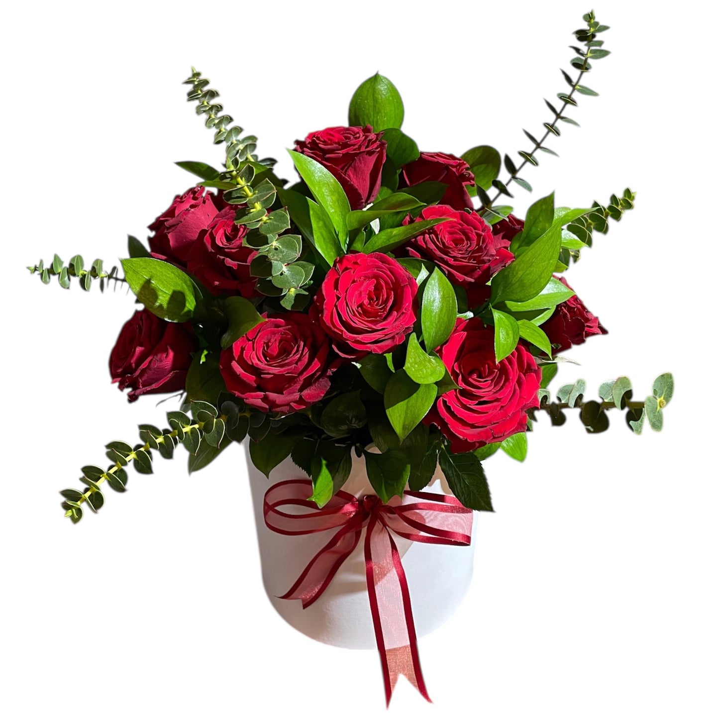 Elegant red roses box ..
