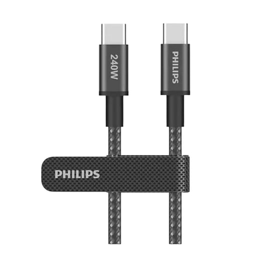 Philips USB-C to USB-C , 1m or 2m Max 5A (240W) Works with CarPlay