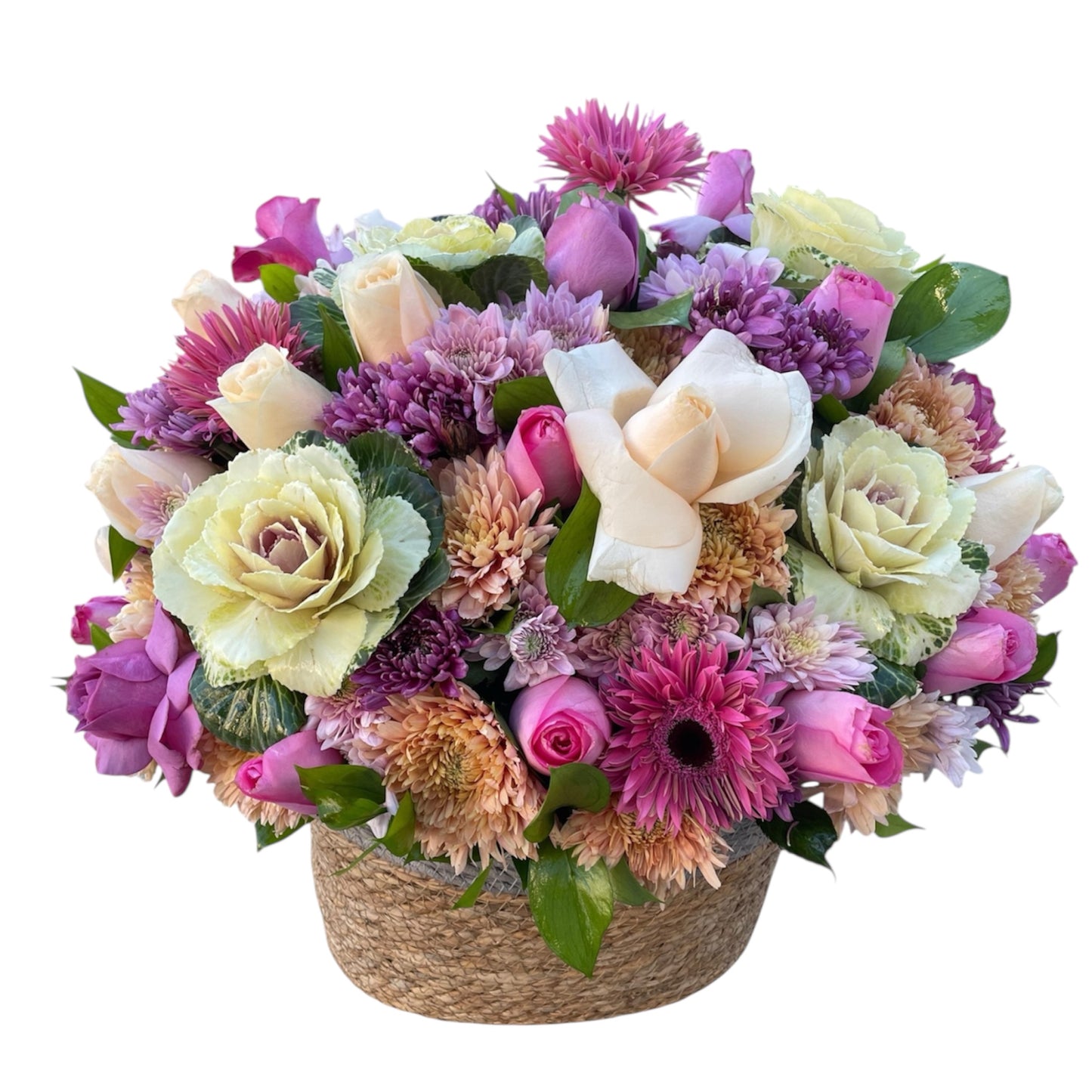 Elegant Mixed flowers basket ..