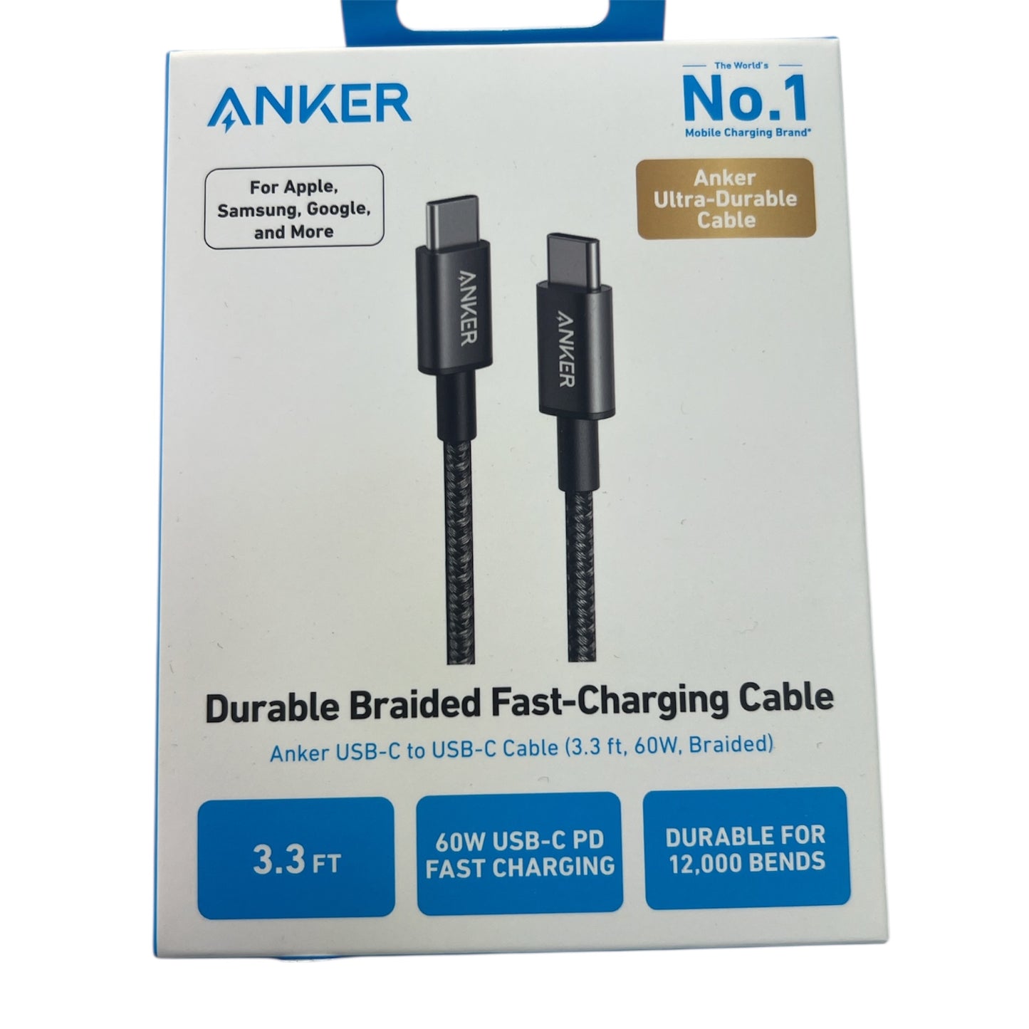 Anker Cable type-C to Type C 60w Fast Charging