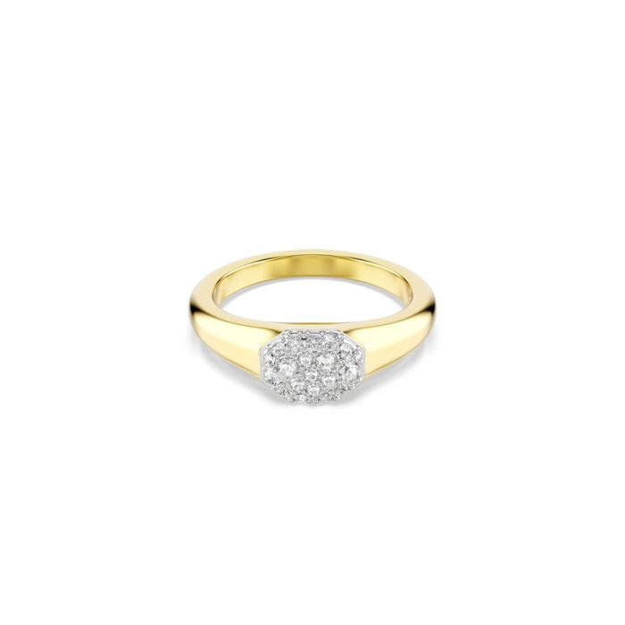 Dextera Ring, Mixed Cuts, White, Gold-Tone Plated 60 , Swarovski