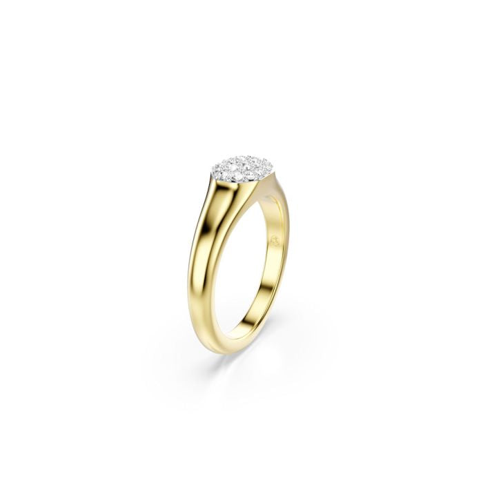 Dextera Ring, Mixed Cuts, White, Gold-Tone Plated 60 , Swarovski