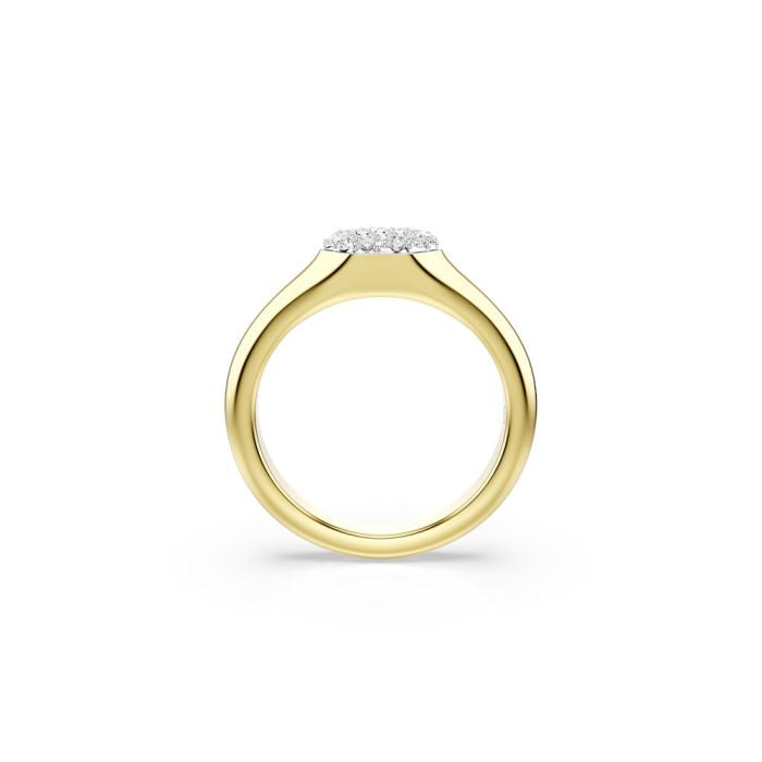 Dextera Ring, Mixed Cuts, White, Gold-Tone Plated 60 , Swarovski